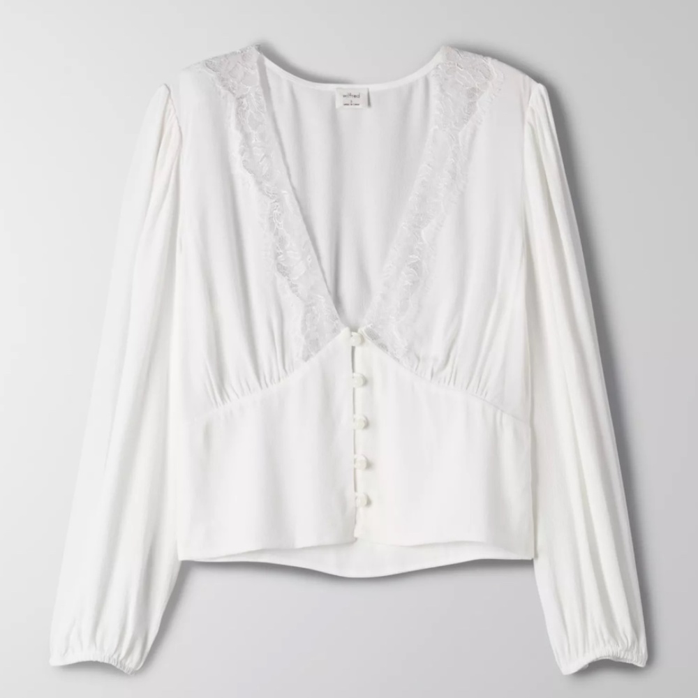 Aritzia Wilfred Romance Me Blouse
